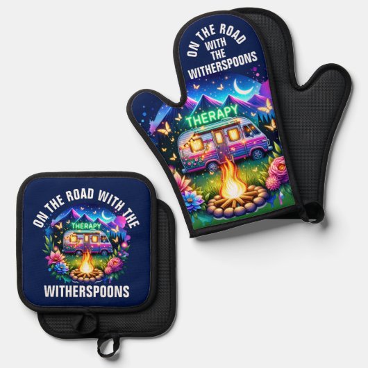 Camping Therapy Ovenwant & Pannenlap Set (Voorkant / Achterkant)