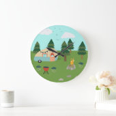 Camping Time Wall-klok Grote Klok (Huis)