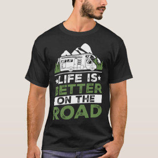 Camping Trailer On The Road Camper T-shirt