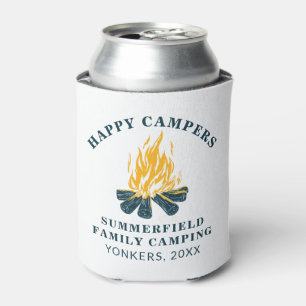 Camping Trip Family Matching Happy Campers Custom Blikjeskoeler