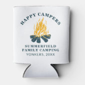 Camping Trip Family Matching Happy Campers Custom Blikjeskoeler (Voorkant)