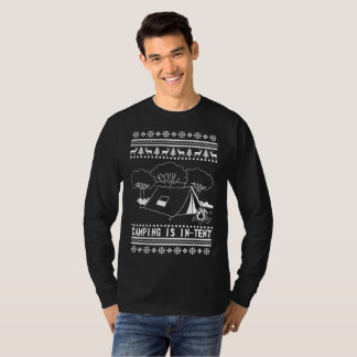 Camping Ugly KerstSweater T-shirt