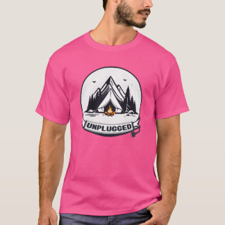 Camping Unplugged gezin T-shirt
