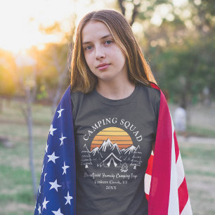 Camping Vacation Custom Matching Camp T-shirt