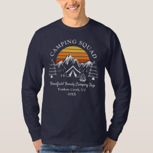 Camping Vader Matching Familie Vakantie Kamp T-shirt