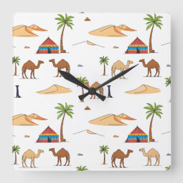 Camping van de Marokkaanse woestijn Vierkante Klok