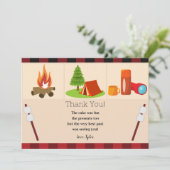 Camping Verjaardags Dank Je Kaart (Staand voorkant)