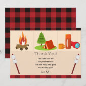 Camping Verjaardags Dank Je Kaart (Voorkant / Achterkant)