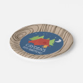 Camping Verjaardagsfeest borden Papieren Bordje (Gekanteld)