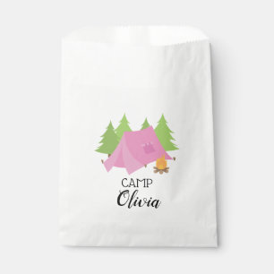 Camping verjaardagsfeest cadeautas Glamping Bedankzakje