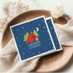 Camping Verjaardagsfeestje servetten