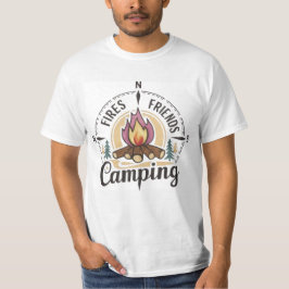 camping vibes, comping Fires Vrienden T-shirt