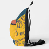 Camping Vibes Gear Print Cut Sew Bag Sling Bag (Rechts)