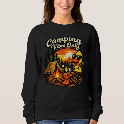 Camping Vibes Only Feels Right Sweatshirt USA (Devant)