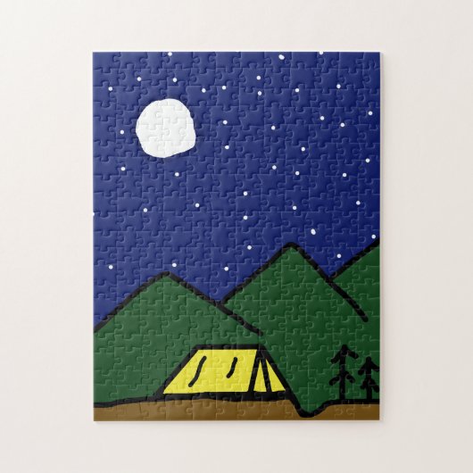Camping vibes puzzel (Verticaal)