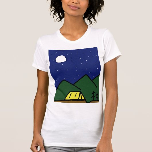 Camping vibes t-shirt (Voorkant)