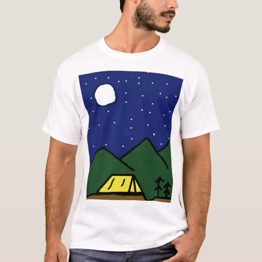 Camping vibes t-shirt (Voorkant)