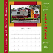 Camping vintage Happy Camping Calendrier 2024