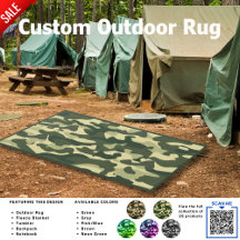 Camping Vloerkleed | Camo Vloerkleed | Camouflage 