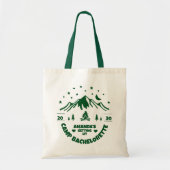 Camping vrijgezellenfeest bruidsmeisje tote bag (Voorkant)
