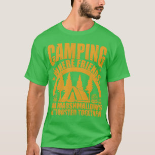 Camping waar vrienden en marshmallows cadeau krijg t-shirt