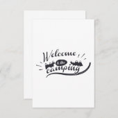 Camping Welkom Bedankkaart (Voorkant / Achterkant)