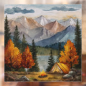 Camping Window Cling Raamsticker (Vel 2)