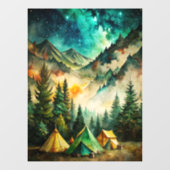 Camping Window Cling Raamsticker (Vel)