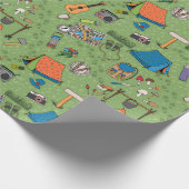 Camping Wrapping Paper Cadeaupapier (Hoek)