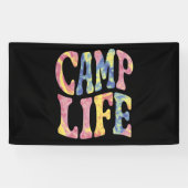 Camping Zomer Meisjes Camp Life Stropdas-Die Retro Spandoek (Horizontaal)