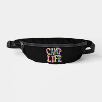 Camping Zomer Meisjes Kampeer Leven Tie-Dye Retro 