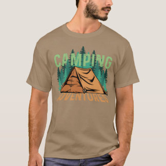 Campingavonturen Natuur Persoon Geschenk vrienden T-shirt