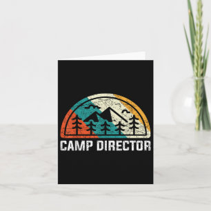 Campingdirecteur - Retro Camping Graphic Mini Kaart