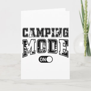 Campingmodus Aan Outdoor Camper Natuurliefhebber A Kaart
