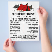 Campings, Vakantiepark Reclame Flyer (Hand)