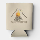 Campire met Toasting Marshmallows Koelbox Blikjeskoeler (Voorkant)