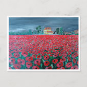 Campo de Amapolas schilderij van Alfred Fox Briefkaart (Voorkant)