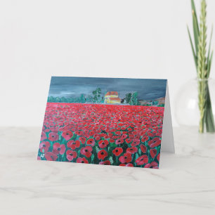 Campo de Amapolas schilderij van Alfred Fox Kaart