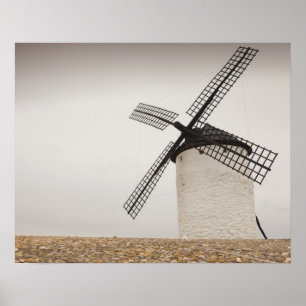 Campo de Criptana, antieke windmolens in La Mancha Poster