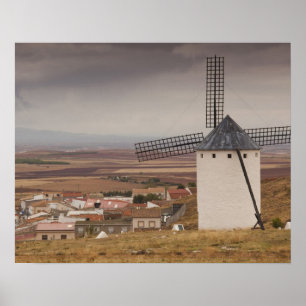 Campo de Criptana, antieke windmolens van La Manch Poster