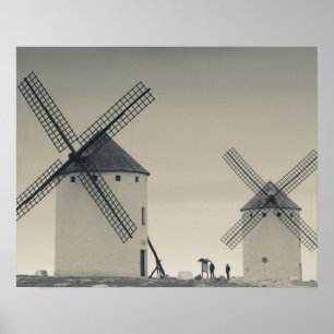 Campo de Criptana, antieke windmolens van La Manch Poster