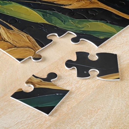 Campo trigal dorado con cuervos legpuzzel (Zijkant)