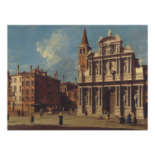 Campo van Santa Maria Zobenigo door Canaletto Perfect Poster
