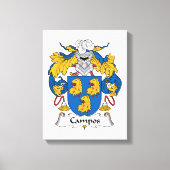 Campos Family Crest Canvas Afdruk (Voorkant)