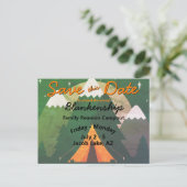 Campout Family Reunion Enregistrer La Date Modèle (Debout devant)