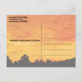 Campout Party Reunion Save The Date Sjabloon (Achterkant)