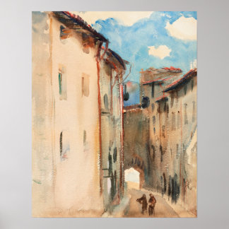 Camprodon, Spanje (ca. 1892) door John Singer Sarg Poster