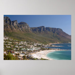 Camps Bay Beach en twaalf apostelen Poster