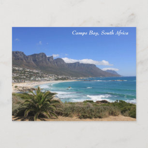 Camps Bay Beach, Zuid-Afrika Briefkaart