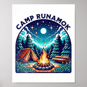 Camps Runamok Muzikale Speel Tee Voor Jeugd Kinder Poster
